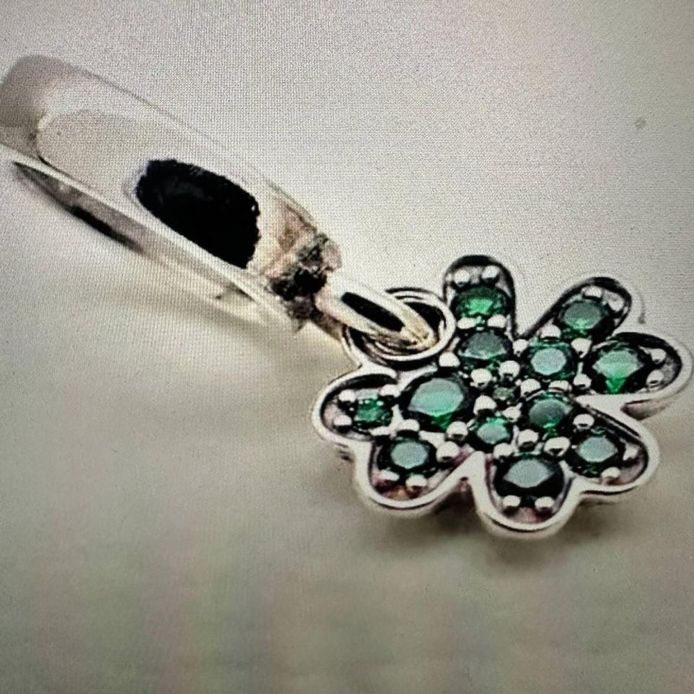 Authentic Pandora, Four-Leaf Clover Dangle Charm … - image 1